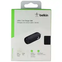 Walmart Belkin USB-C Car Charger 18W - Black offer