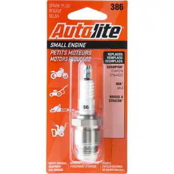 Walmart Autolite Small Engine Spark Plug, 386 for Select Construction, Farm and Power Equipment offer