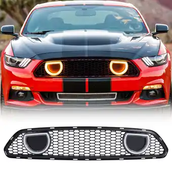 Walmart AMERICAN MODIFIED Grille for 15-17 Ford Mustang EcoBoost, GT, V6, Matte offer