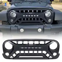 Walmart AMERICAN MODIFIED Armor Grille for 2007-2018 Jeep Wrangler JK, Matte Black offer