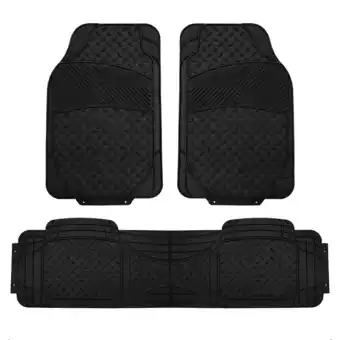 Walmart FH Group Semi Custom Trimmable Vinyl Floor Mats For Car Auto Sedan SUV Van, Full Set offer