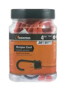 Walmart Keeper Black/Orange Bungee Cord 36 in. L X 0.374 in. 1 pk offer