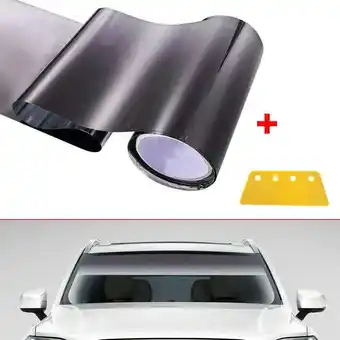 Walmart 1.5M Car Sun Visor Strip Tint Film Front Windshield UV Shade Banner Accessories offer