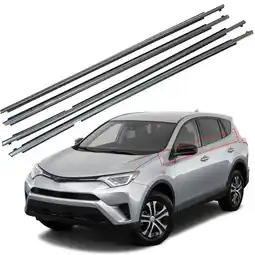 Walmart LABLT Weatherstrip Window Moulding Trim Sill Seal Belt Fit for Car Toyota RAV4 2013-2018 offer