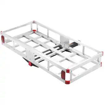 Walmart KFFKFF 500lb Hitch Mount Cargo Carrier 47 x 20 x 6 in Aluminum For 2 Receiver offer