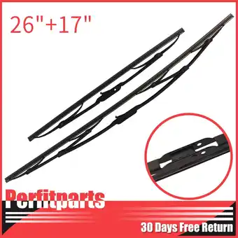 Walmart Teledu Front windshiled wiper blades 2pcs 26in & 17in Front Left & Right Side offer