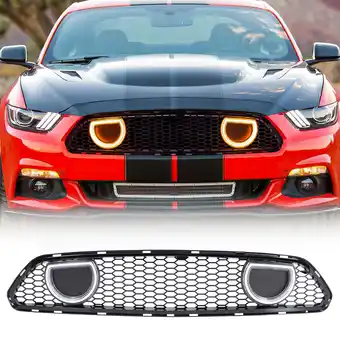 Walmart AMERICAN MODIFIED Mustang Front Upper Grille Fits 2013-2014 Mustang GT V6 offer