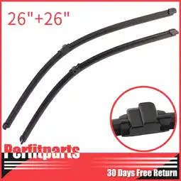 Walmart Teledu For 03-09 Benz C-Class CLK-Class Front Window Wiper Blade Kit 26 + 26 offer