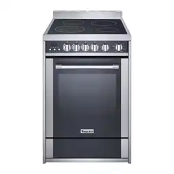 Walmart Magic Chef 24 Freestanding Electric Range in Stainless Steel/Black 24” W x 23.6” D x 35.5” H offer