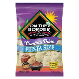 Walmart 15 oz On The Border Cantina Thins Fiesta Size Tortilla Chips offer