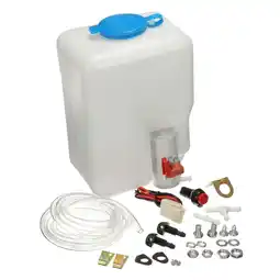 Walmart Universal Washer Bottle Tank Kit Pump 1.8L Windshield Wiper System Reservoir offer