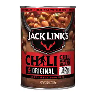 Walmart Jack Link's Chili, Original Flavor, with Beans, 15oz Can offer