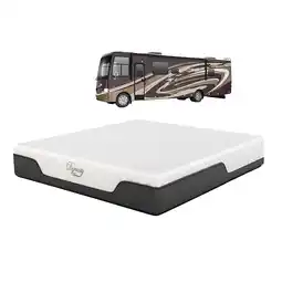 Walmart Dynasty Mattress 8 Inch CoolBreeze Gel Memory Foam RV Mattress, RV King offer