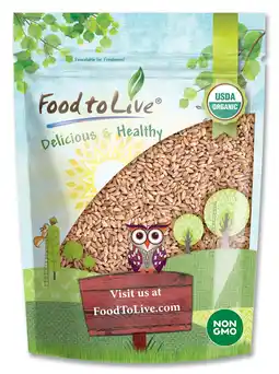 Walmart Organic Italian Pearled Farro, 1 Pound Non-GMO, Raw, Vegan, Kosher by Food to Live offer