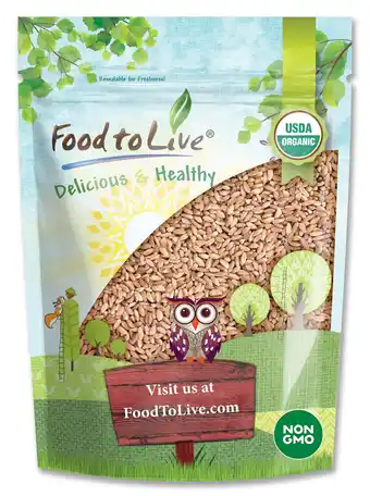 Walmart Organic Italian Pearled Farro, 1 Pound Non-GMO, Raw, Vegan, Kosher by Food to Live offer