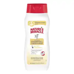 Walmart Natures Miracle Oatmeal Dog Shampoo & Conditioner, Pistachio Cream Scent, 16 oz offer