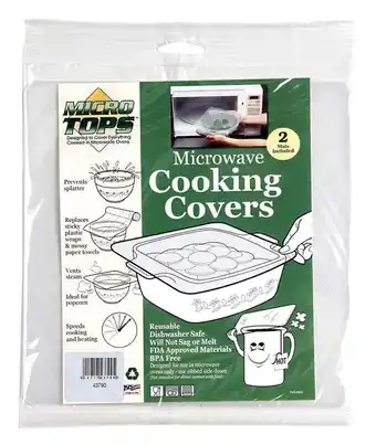 Walmart MICROWAVE COOKING COVERS 2 PACK offer