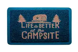 Walmart Camco 53201 Camco Life Is Better At The Camp Scrub Rug, Blue/Orange, 26 1/2 In offer