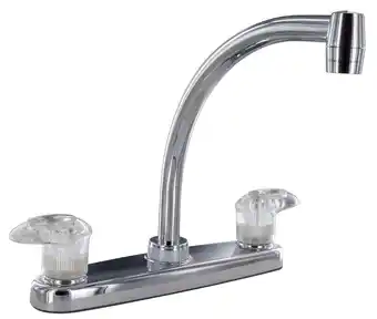 Walmart Valterra PF221302 Catalina Two-Handle 8 Kitchen Faucet with Hi-Arc Spout - Chrome offer