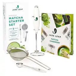 Walmart Jade Leaf, Modern Matcha Starter Set, Includes: Whisk/Frother, Spoon, Sifter, and Printed Handbook offer