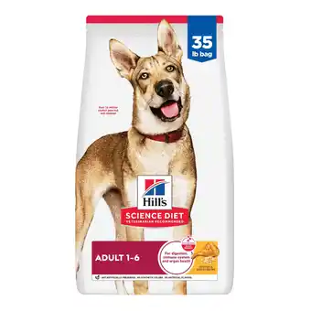 Walmart Hill's Science Diet Chicken & Barley Dry Dog Food, 35lb Bag offer