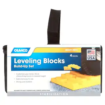 Walmart Camco RV Leveling Blocks - Interlocking Design - Yellow, Resin (44501) offer