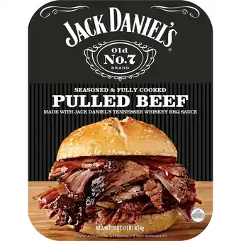 Walmart Jack Daniel's Seasoned Pulled Beef, Fully Cooked, Ready to Heat,16 oz Tray (Refrigerated) offer