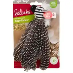 Walmart Petlinks HappyNip Zippy Zebra Catnip Cat Toy offer