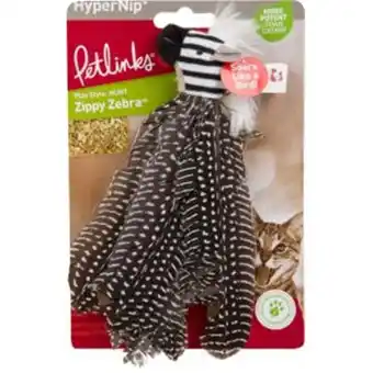 Walmart Petlinks HappyNip Zippy Zebra Catnip Cat Toy offer