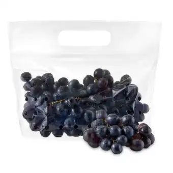 Walmart Fresh Black Seedless Grapes, Bag (2.25 lbs/Bag Est.) offer