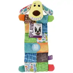 Walmart Multipet Smiling Loofa Mat Plush Dog Toy, 12 inches Long, 13 Squeakers offer