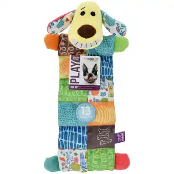 Walmart Multipet Smiling Loofa Mat Plush Dog Toy, 12 inches Long, 13 Squeakers offer