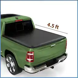 Walmart RVNI 4.5 Feet Soft Tri-fold Truck Bed Tonneau Cover for 2022 2023 2024 Ford Maverick with Led Lamp offer