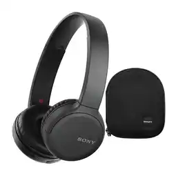 Walmart Sony WH-CH510 Wireless On-Ear Headphones (Black) Bundle with Hardshell Case offer