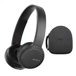 Walmart Sony WH-CH510 Wireless On-Ear Headphones (Black) Bundle with Hardshell Case offer