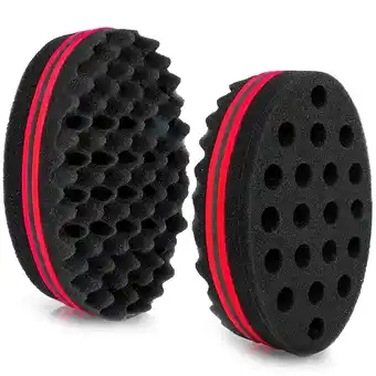 Walmart Hair Sponge Brush for Twists and Dreads, Curl Brush Twist Sponge for Afro Curls, Black, 1 Pack offer