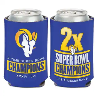 Walmart WinCraft Los Angeles Rams 2-Time Super Bowl Champions 12oz. Team Can Cooler offer