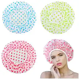 Walmart amlbb Reusable Shower Cap 6-Piece Shower Cap Shower Cap Elastic Shower Cap on Clearance offer