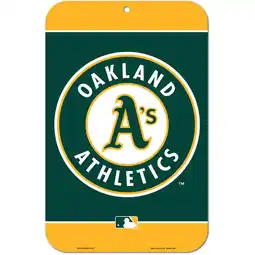 Walmart WinCraft Oakland Athletics 11'' x 17'' Team Plastic Sign offer