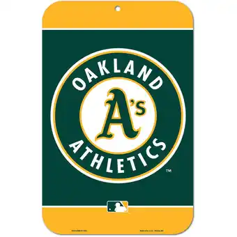 Walmart WinCraft Oakland Athletics 11'' x 17'' Team Plastic Sign offer