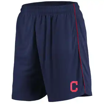 Walmart Men's Majestic Navy Cleveland Indians Mesh Shorts offer