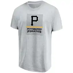 Walmart Men's Majestic Heathered Gray Pittsburgh Pirates Flying High Big & Tall T-Shirt offer