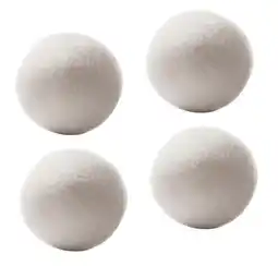 Walmart Fmxomd Sheep 4-Pack Premium Wool Dryer Balls Reusable Natural Fabric Softener 6CM offer