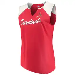 Walmart Women's Majestic Red/White St. Louis Cardinals Plus Size Shutout Supreme Sleeveless Muscle Tank Top offer