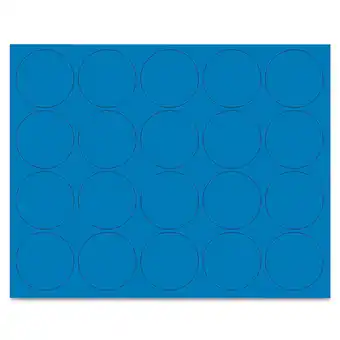 Walmart Mastervision Magnetic Color Coding Dots - 0.75 Diameter - 20 / Bag - Round - Vinyl - Blue (fm1601) offer