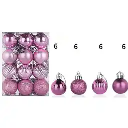 Walmart 30mm Christmas Xmas Tree Ball Bauble Hanging Home Party Ornament Decor 24PC offer