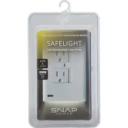 Walmart Snappower Spsg-100-Px Safelight Duplex Childproof Outlet Cover Plate - White offer