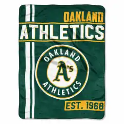 Walmart The Northwest Company Oakland Athletics 46 x 60 Walk Off Micro Raschel Throw Blanket offer