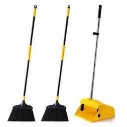 Walmart Yocada Heavy Duty Broom and Dustpan 2+1 Set 54 Iron Pole for Household Commercial Outdoor Indoor offer