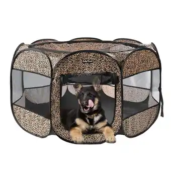 Walmart Sennaux Foldable Pet Playpen Pop-up Dog Kennel Fence Tent for Puppy Cats offer